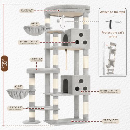 Gitelsnour Cat Tree Tower, Sturdy Structure - Image 6