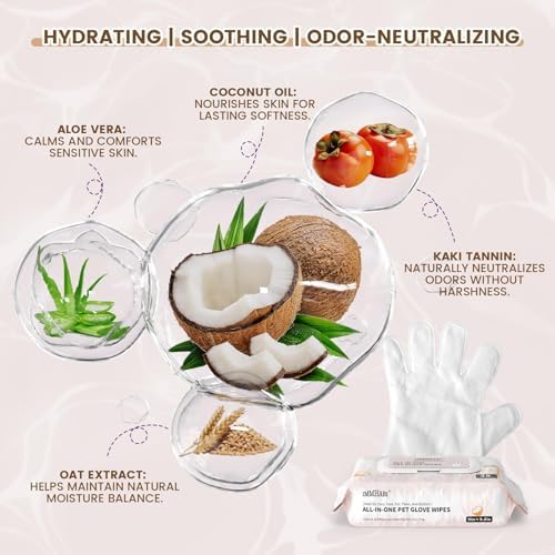 IMMHABI Hypoallergenic Pet Glove Wipes - Image 4