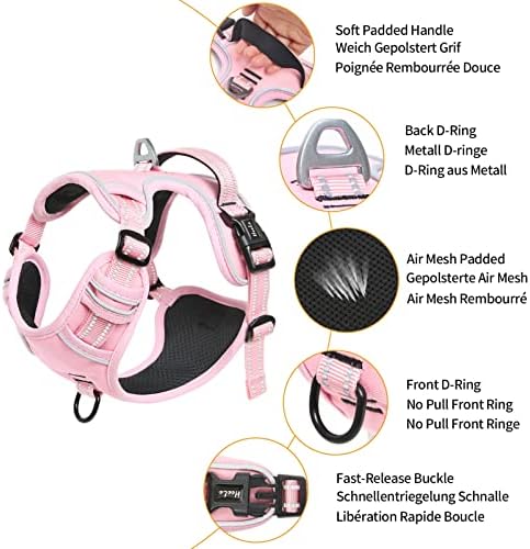 HEELE Dog Harness, No Pull Adjustable Padded Reflective Harness - Image 2