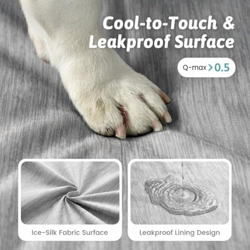 COZY KISS Cooling Orthopedic Dog Bed, Waterproof Lining - Image 2