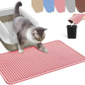 Cat Litter Mat, Honeycomb Double Layer Litter Trapping Mat by HCY%26WLD