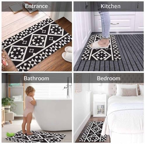 Geometric Ethnic Pattern Bath Mat - Image 4