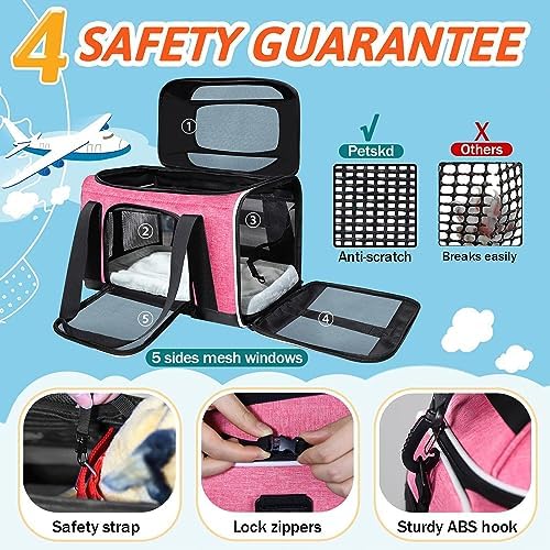 Petskd Top-Expandable Small Pet Carrier 17"x12"x8.5" Airline Approved - Image 5