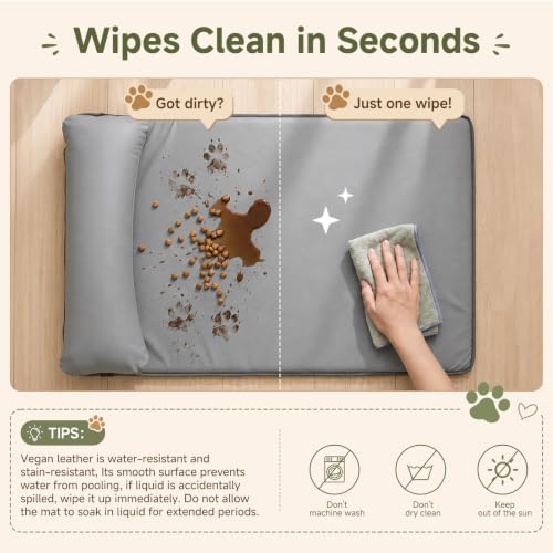 Waterproof Dog Crate Pad with Pillow, Outdoor Large Dog Bed - Image 2