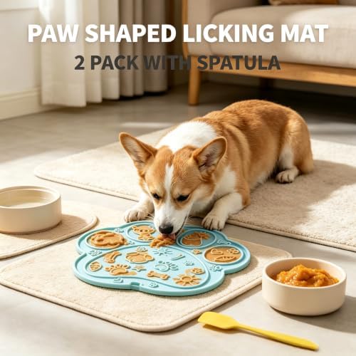 2 Pack Dog Lick Mat, 17 Suction Cups BPA-Free Silicone Slow Feeder - Image 7