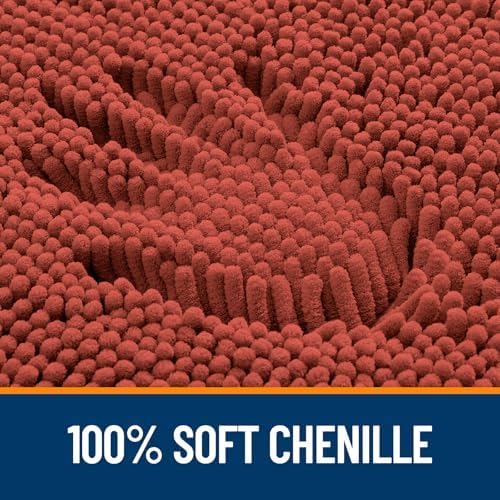 OLANLY Large Bathroom Rugs 50x30, Extra Soft Absorbent Chenille Bath Rugs - Image 3