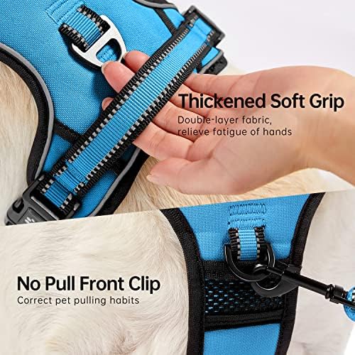 NESTROAD Dog Harness for Small Sized Dog, No Pull Dog Vest Harness Set - Image 3