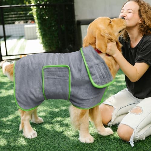 Soft Dog Bathrobe Fast Drying Dog Coat, Super Absorbent Dog Towels - Image 5