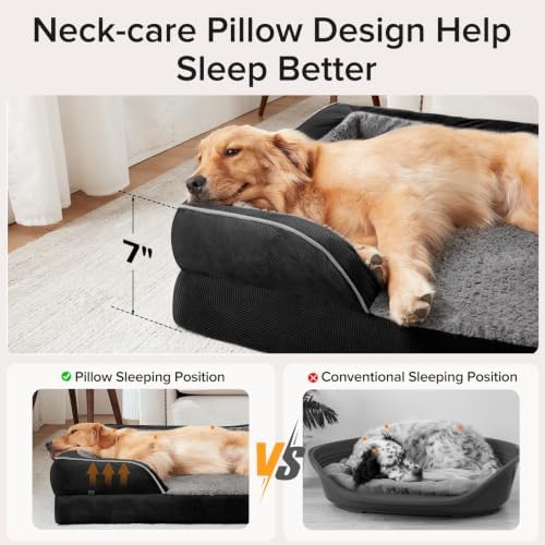 INVENHO L Plus Orthopedic Dog Bed - Image 4