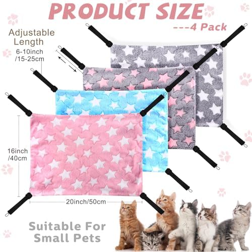 Geelin 4 Pcs Cat Hammock Hanging - Image 2