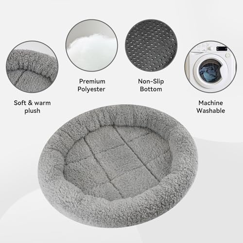 Round Cat Bed Washable Cat Donut Bed - Image 2
