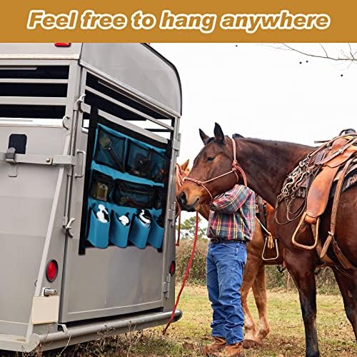 Riakrum 2 Pcs Horse Trailer Grooming Bag, 29.92 x 22.83 Inch - Image 5