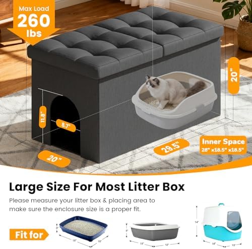 3-in-1 Cat Litter Box Enclosure - Image 3