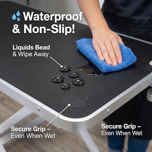 ApexDesk ProPaw Series 46" x 24" Dog Grooming Table, Foldable Heavy Duty Steel - Image 5