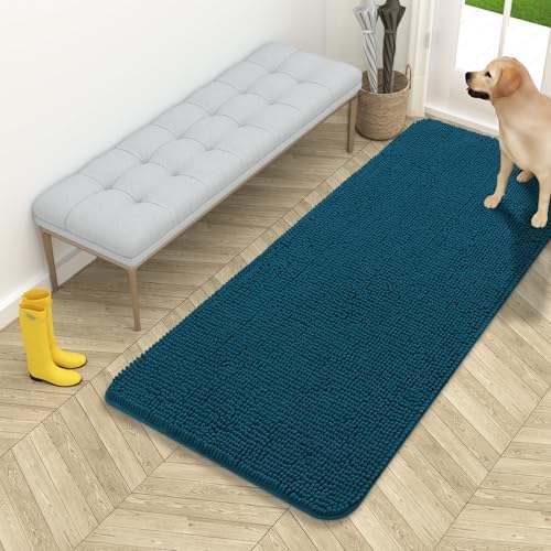 OLANLY Dog Door Mat for Muddy Paws 54x24, Super Absorbent Chenille Mud Mat by OLANLY