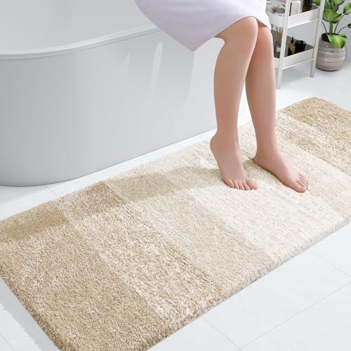 OLANLY Large Bathroom Rugs 50x30, Extra Soft Absorbent Microfiber Bath Rugs by OLANLY