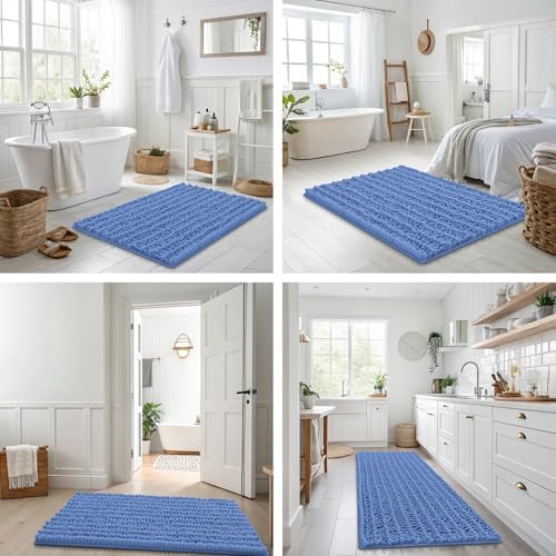Smiry Bathroom Rugs Mat 36x24, Extra Soft Absorbent Chenille Bath Rugs - Image 7