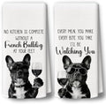 Dog Kitchen Towels Decor Set of 2 by BCUANGD