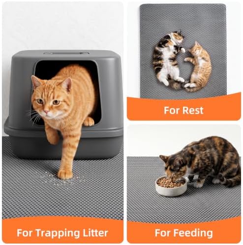 2Packs Cat Litter Mat 47"x36", XL Litter Mat - Image 6