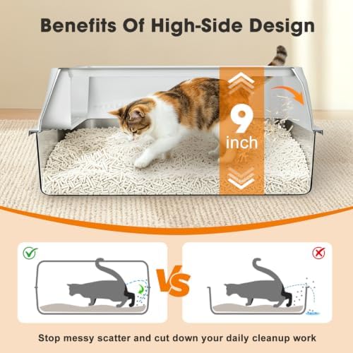 AIPERRO Stainless Steel Litter Box - Image 4