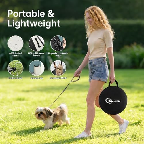 Siedihit 28" Dog Playpen, Cat Puppy Pen, Pet Portable Crate Indoor Outdoor - Image 5