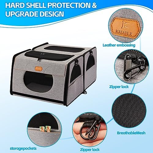 Cat Travel Carrier with Litter Box, Large Cat Carrier - Image 3