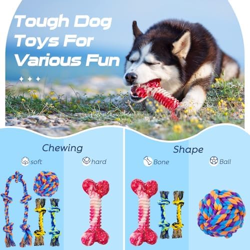 SHARLOVY Dog Chew Toys for Aggressive Chewers - Image 3