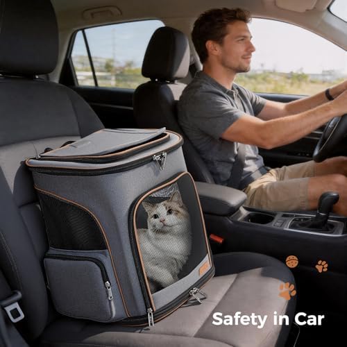 Lekereise Pet Carrier Backpack Expandable Cat Backpack Carrier - Image 6