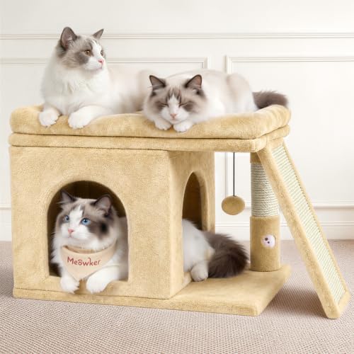 Cat Tree Tower with 15.7x23.6 Perch Bed by Meowker