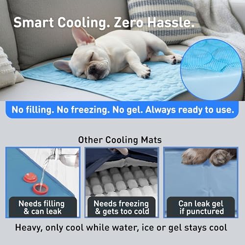 INSPECTOR TAIL Dog Cooling Mat, Indoor & Outdoor, XXL Self Cooling Pad - Image 6