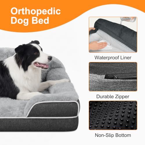 Extra Large Orthopedic Dog Bed, XXL Washable Pet Couch Bed - Image 6