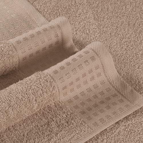 GLAMBURG 100% Cotton Ultra Soft 6 Pack Towel Set, Contains 2 Bath Towels 28x55 - Image 2