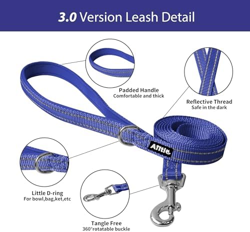 AIITLE Dog Harness and Leash Set, Step-in Puppy Pet Vest, Royal Blue L - Image 6