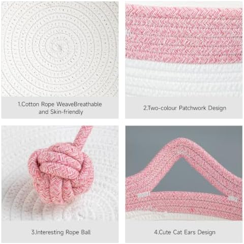 Cat Bed, Cotton Rope Instinct Basket - Image 3