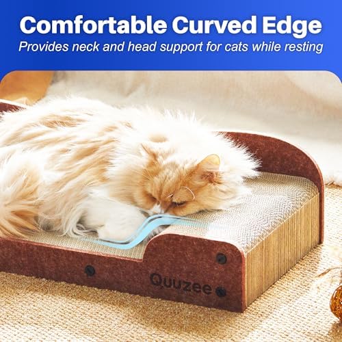 26-Inch Large Cat Scratcher Lounger Bed, Durable Cat Scratching Pad, Cat - Image 5