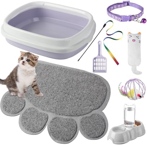 Tioncy 7 Pcs Kitten Litter Box Starter Kit by Tioncy