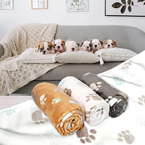 Rezutan Small Dog Blanket, Soft Puppy & Cat Flannel 3 Pack - Image 5