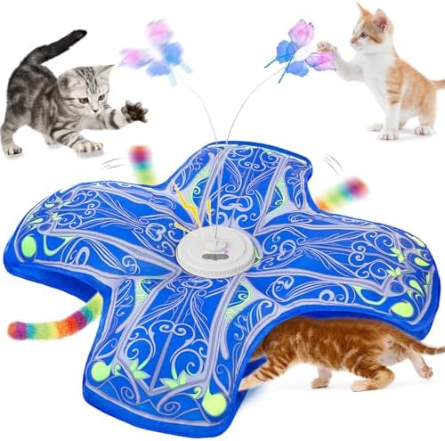Interactive Cat Toys for Indoor Cats, Automatic Kitten Tunnel Toy by Unknown