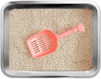 Kichwit Stainless Steel Cat Litter Box, Metal Cat Litter Pan, Kitten Litter Box - Image 2