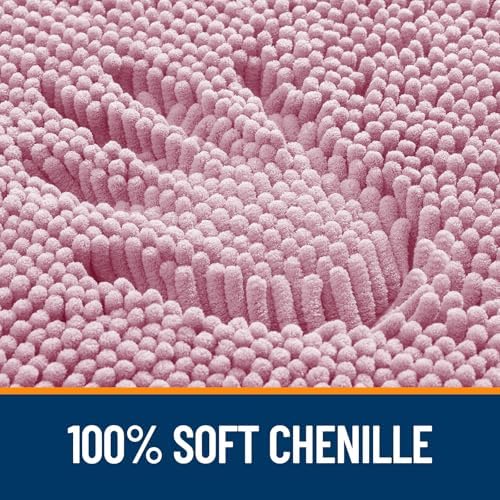 OLANLY Bathroom Runner Rugs 45x27, Extra Soft Absorbent Chenille Bath Rugs - Image 3