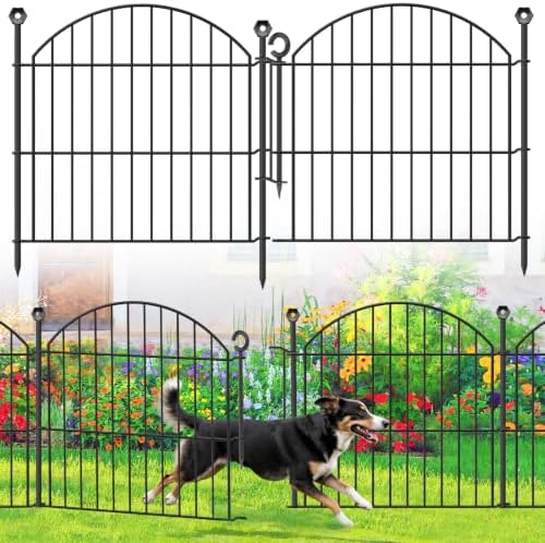 Decorative Garden Fence, 24in x 10ft No Dig Fence by Thrivinest