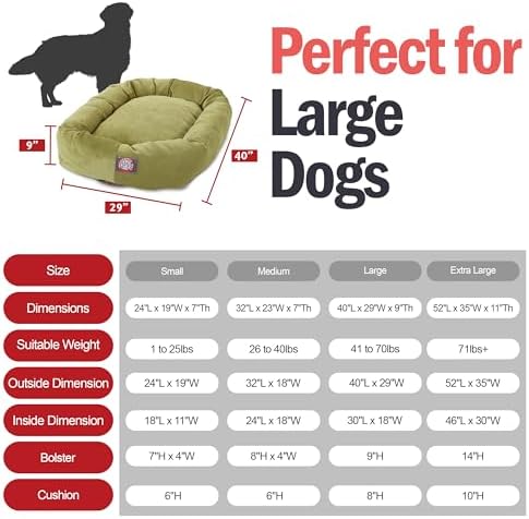 Majestic Pet Micro Velvet Dog Bed, 40 Inch Large - Image 3