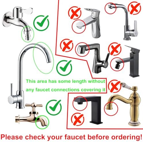 13.12ft/4m Sink Spray Rubber Hose, Sink Hose Attachment - Image 3