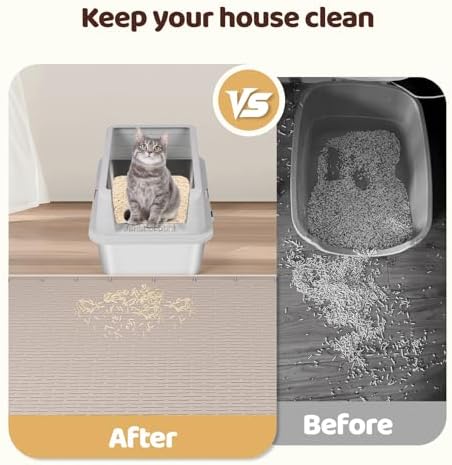 Silicone Cat Litter Mat for Litter Box 50”x35” Large Cat Mat - Image 5