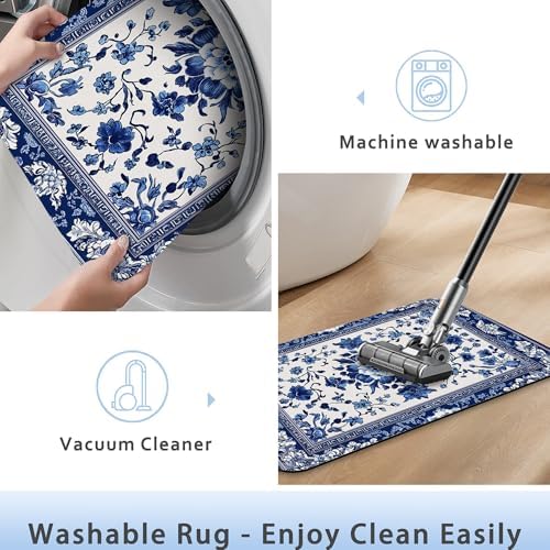 Bath Mat 29.5"x17", Easy-Clean Modern Floor Mat - Image 5