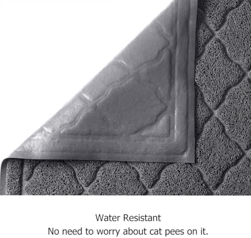 unipaws Cat Litter Trapping Mat, Litter Box Scatter Control Pad - Image 5