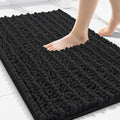 Smiry Bathroom Rugs 30X20, Extra Soft Rubber Backing Chenille Bath Mats by Smiry