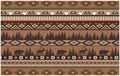 Giwawa Rustic Bear Deer Bath Rug Boho Ethnic Plush Carpet 20x32 Inch Soft by Giwawa