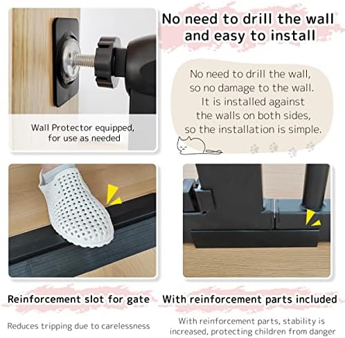 Lumizone 55.12" Extra Tall Pet Gate - Image 6