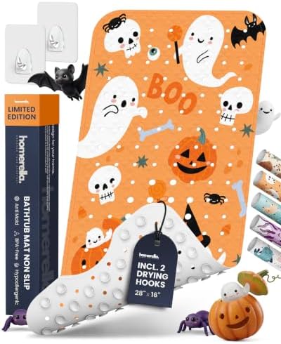 homerella Halloween Non-Slip & Anti-Mold Bathtub Mat by Homerella